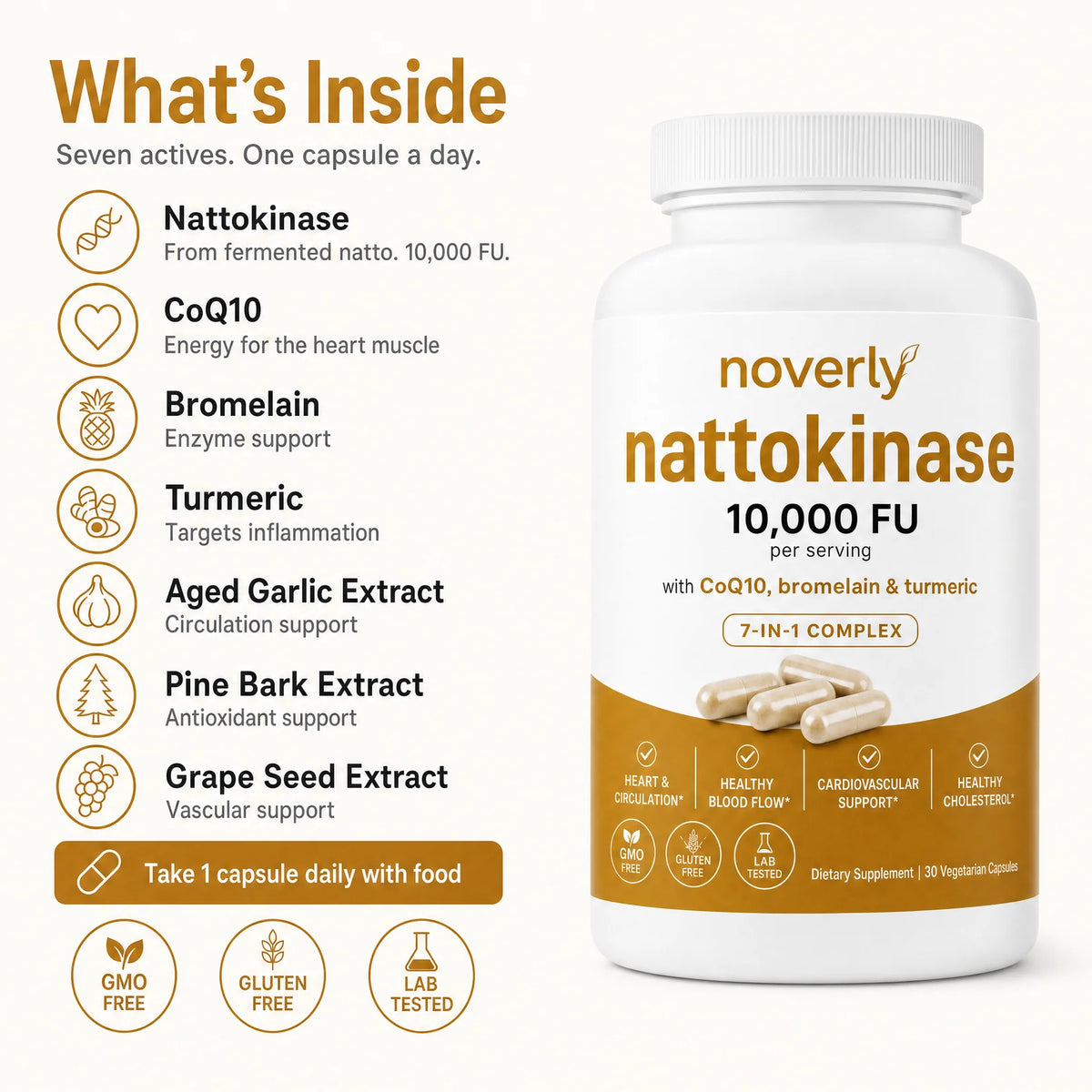 Nattokinase Max Potency 10,000 FU Capsules