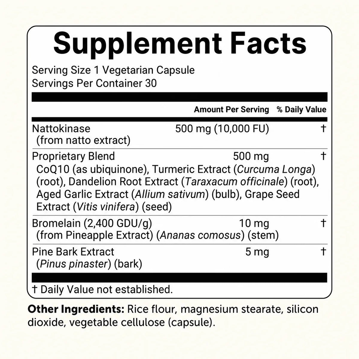 Nattokinase Max Potency 10,000 FU Capsules