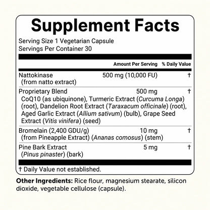 Nattokinase Max Potency 10,000 FU Capsules