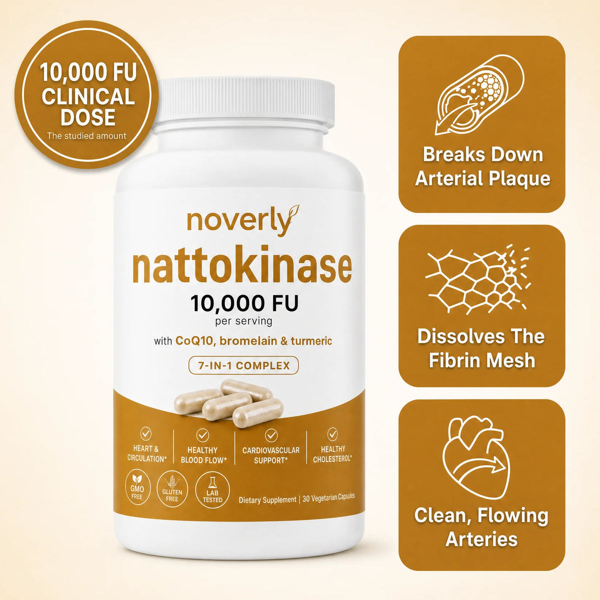 Nattokinase Max Potency 10,000 FU Capsules